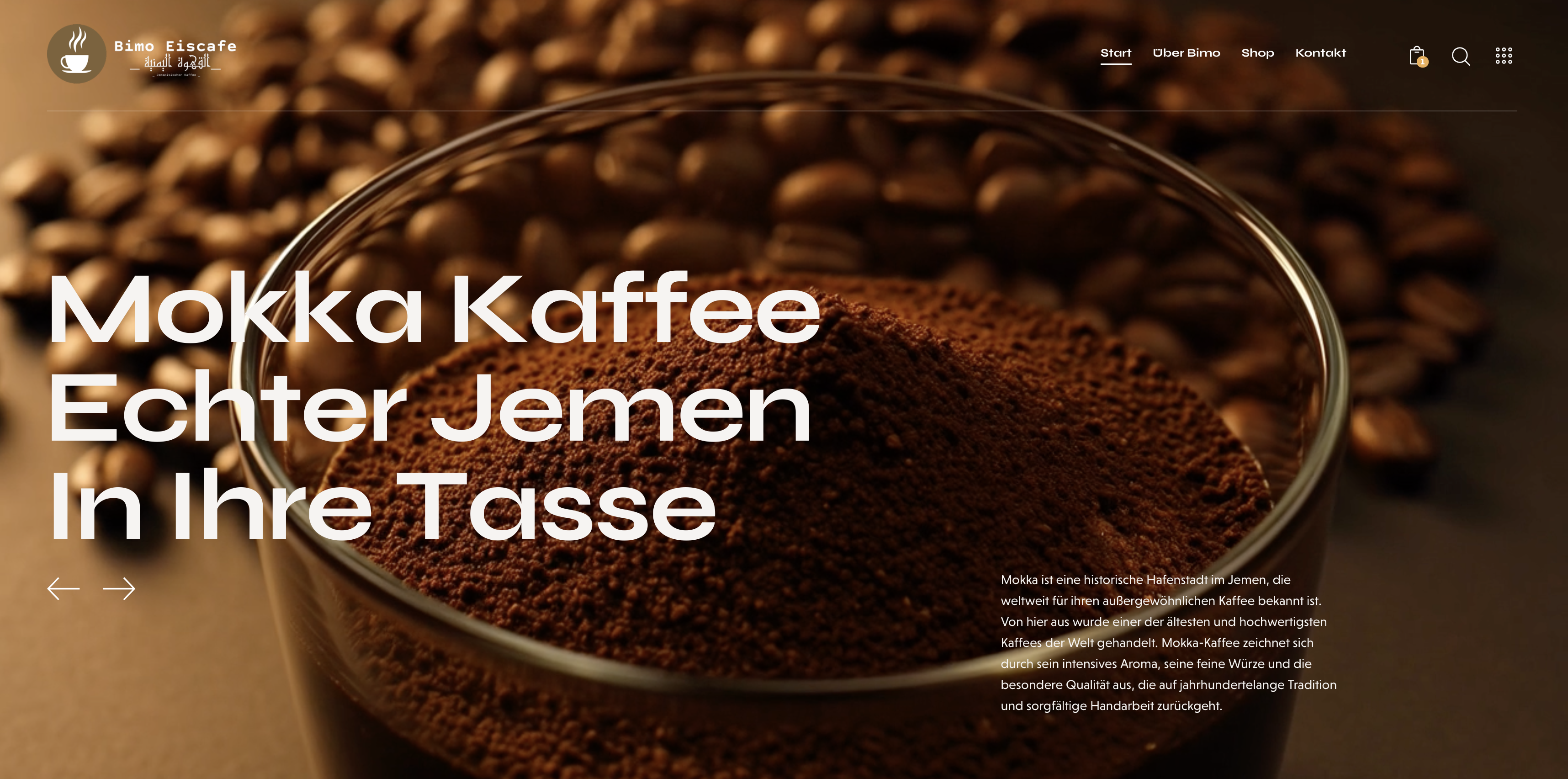 Bimo Eiscafe — Food & beverage website built by AL Designs