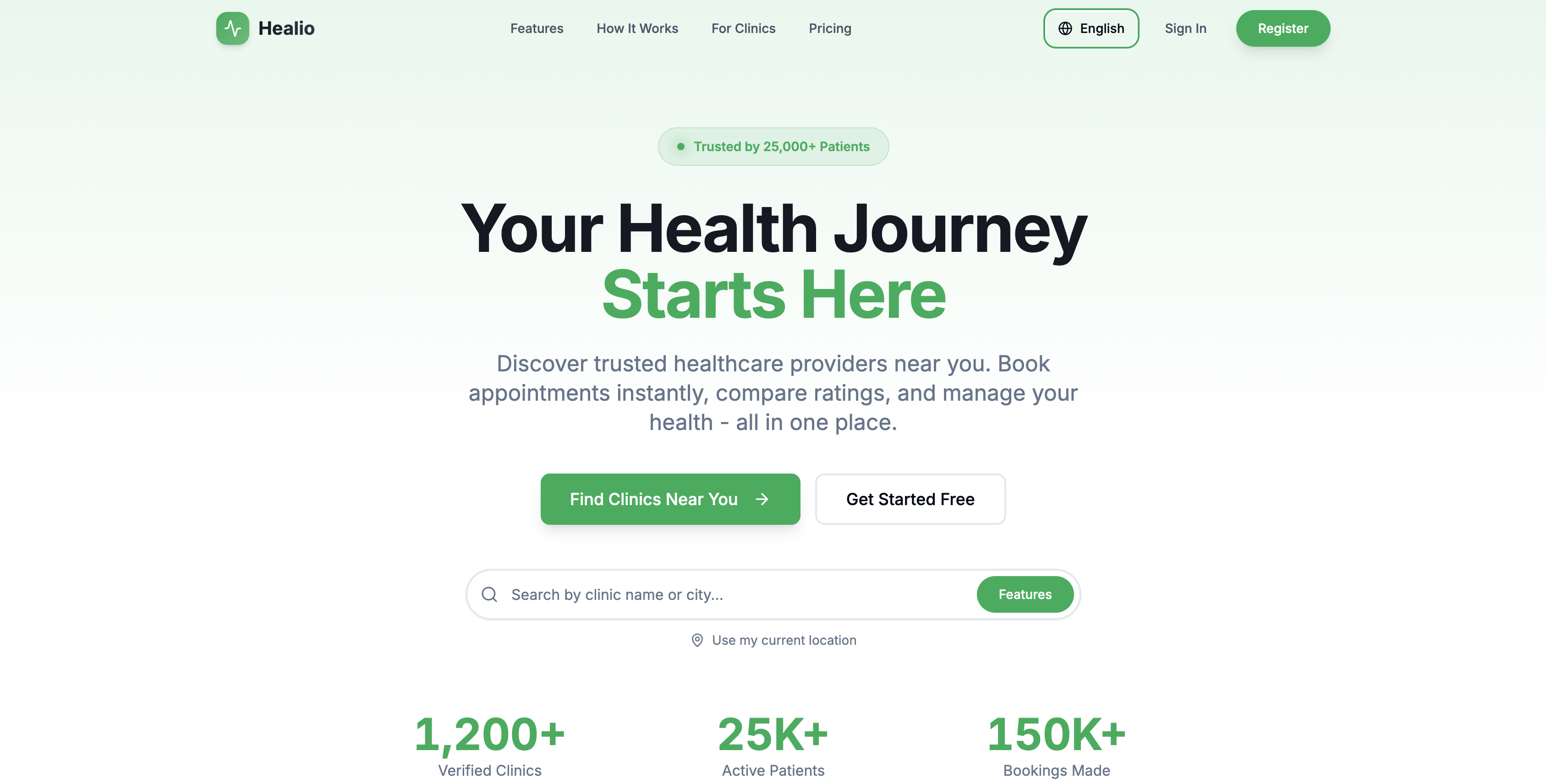 Healio — Healthcare web application developed by AL Designs