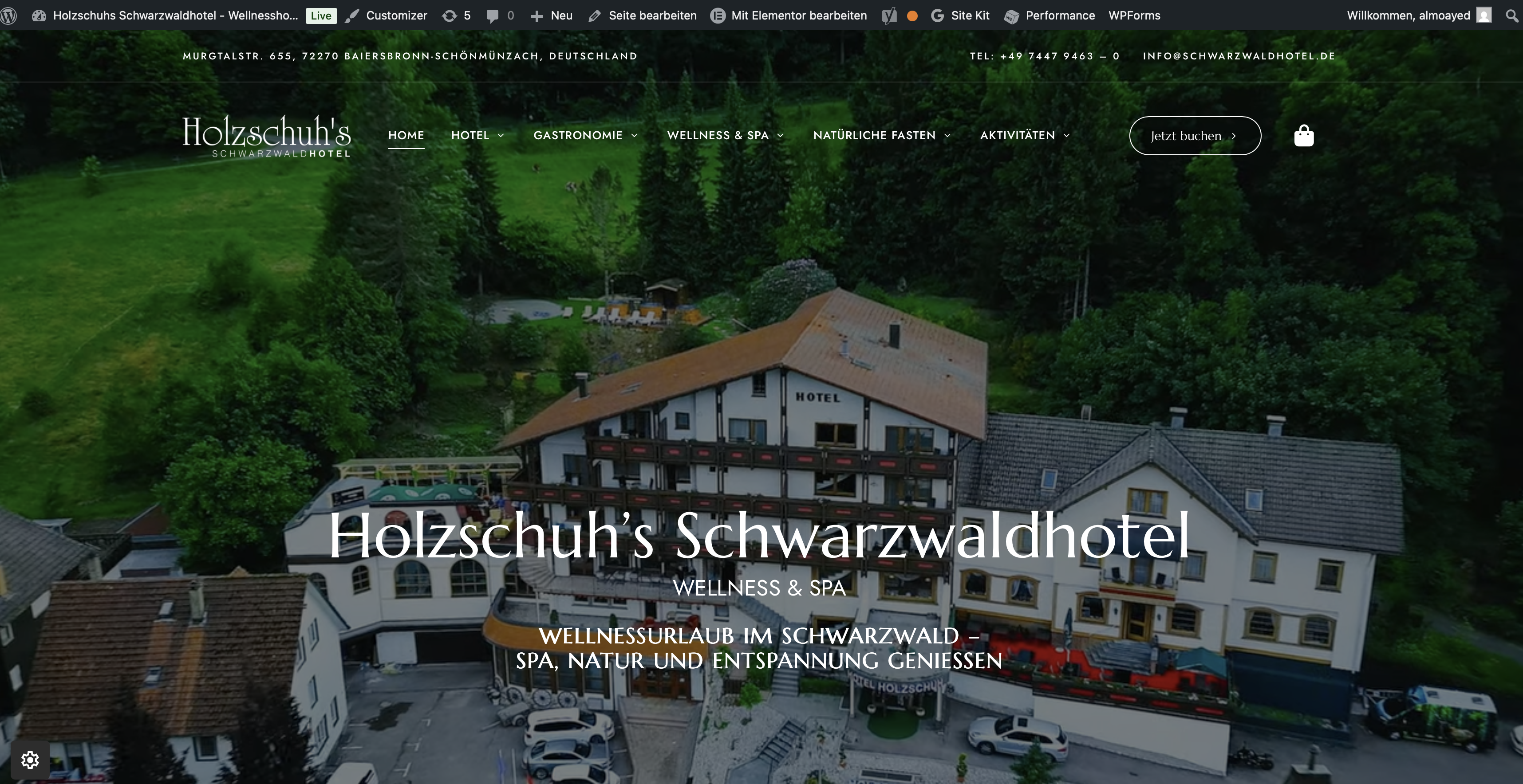 Schwarzwaldhotel — Hospitality website developed by AL Designs Germany